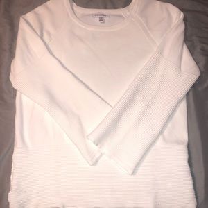 White Calvin Klein Long Sleeve